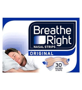 Breathe Right Congestion Relief Nasal Strips Original Small/Medium 30s.