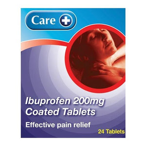 Care Ibuprofen 200mg Coated Tablets 24s.