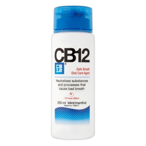 CB12 Safe Breath Oral Rinse Mint 250ml.
