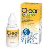 Cl-ear Express Dual Action Ear Drops - 12ml.