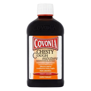 Covonia Chesty Cough Mixture Mentholated 300ml.