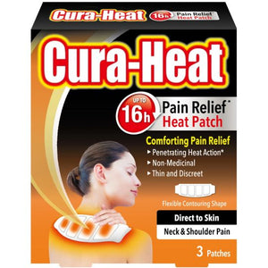 Cura-Heat Direct to Skin Neck & Shoulder Pain 3s.