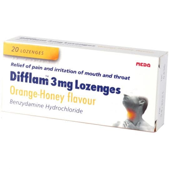 Difflam 3mg Lozenges Orange