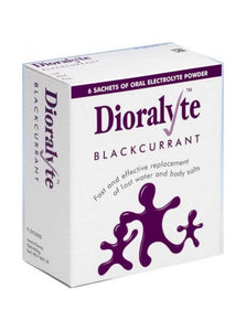 Dioralyte Rehydration Sachets Blackcurrant.