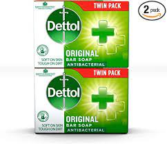 Dettol Original Antibacterial Soap Bar 100g Twin Pack