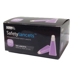 GlucoRx  Safety Lancets.