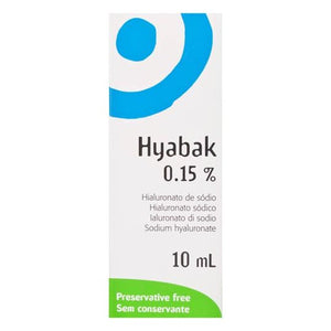 Hyabak 0.15% Eye Drops 10ml.