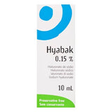 Hyabak 0.15% Eye Drops 10ml.