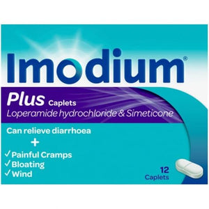 Imodium Plus Caplets 12s.
