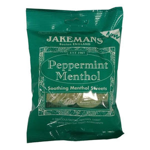 Jakemans Peppermint Menthol Soothing Menthol Sweets 100g.