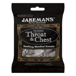 Jakemans Throat & Chest Soothing Menthol Sweets 100g.