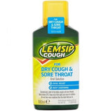Lemsip Cough for Dry Cough & Sore Throat Oral Solution 180ml.