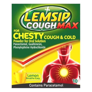 Lemsip Cough Max for Chesty Cough & Cold Sachets 10s.