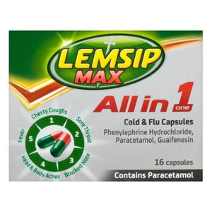 Lemsip Max All in One Cold & Flu Capsules 16s.