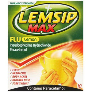 Lemsip Max Flu Lemon 10s.