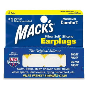 Mack's Pillow Soft Silicone Earplugs.