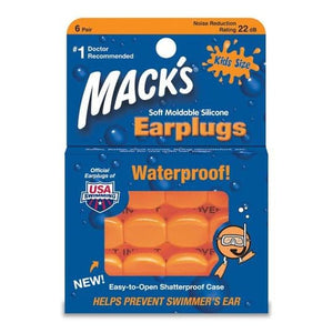 Mack's Pillow Soft Silicone Earplugs Kids Size - 6 Pairs.