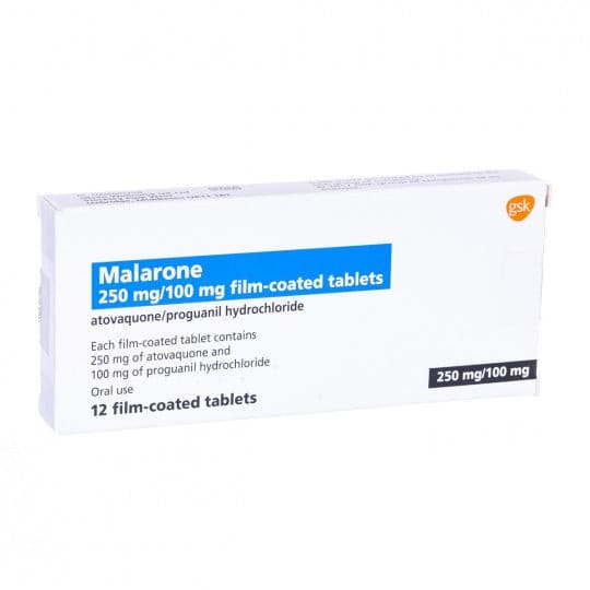 Buy Malarone Malaria Tablets