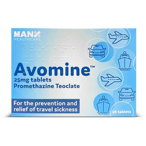 Avomine Travel Sickness 25mg (Promethazine)