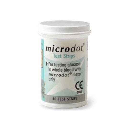 Microdot + Blood Glucose Test Strips 50s.