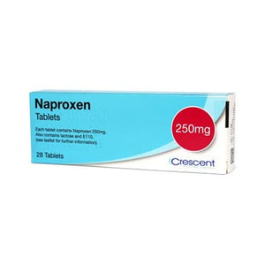 Naproxen 250mg Period Pain Reliever Tablets.