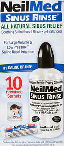 NeilMed Sinus Rinse - All Natural Sinus Relief Satchets.
