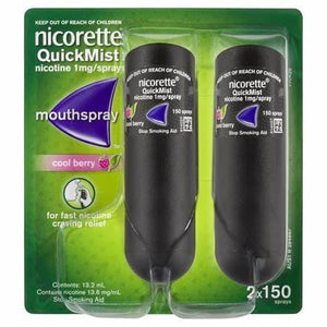 Nicorette QuickMist 1mg Mouthspray - Freshmint/Berry - (Stop Smoking Aid).