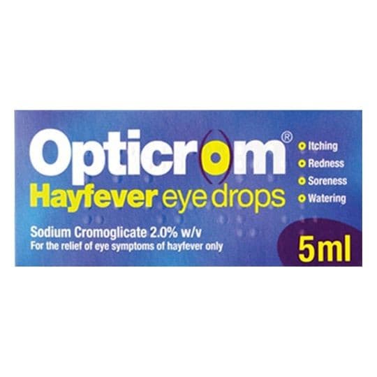 Opticrom Hayfever 2% w/v Eye Drops 10ml