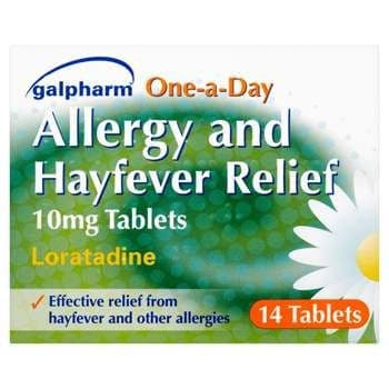 Galpharm Hayfever and Allergy Relief Tablets.