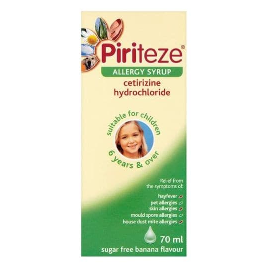 Piriteze Allergy Syrup 70ml.