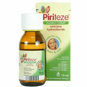 Piriteze Sugar Free Banana Flavour Allergy Syrup