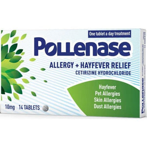 Pollenase Allergy & Hayfever Relief 10mg Tablets 14s