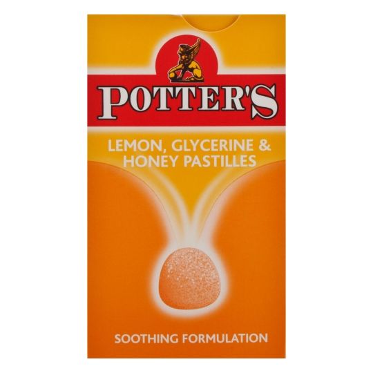 Potter's Lemon, Glycerine & Honey Pastilles 45g