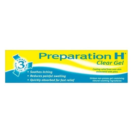 Preparation H Clear Gel.