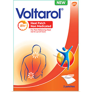 Voltarol Non Medicated Heat Patch Plasters 2 Patches (8-24 Hours)