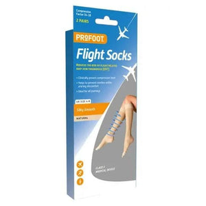 Profoot Silky Smooth Natural Flight Socks
