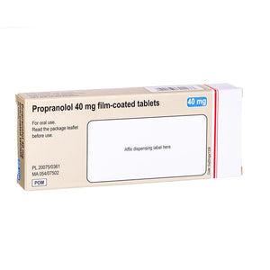 Propranolol Tablet 10mg / 40mg.