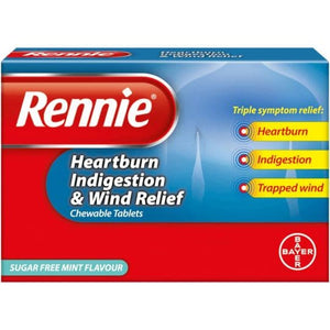 Rennie Heartburn, Indigestion & Wind Relief Chewable Tablets 12s 
