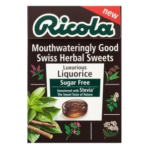 Ricola Liquorice Swiss Herb Drops Sugar Free 45g 