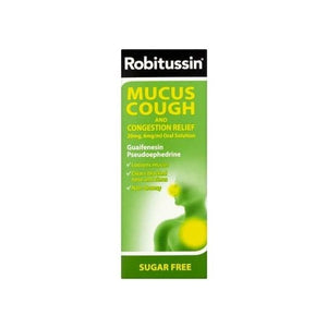 Robitussin Mucus Cough and Congestion Relief Oral Solution 100ml