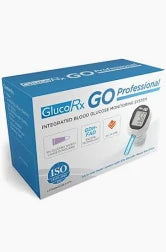 GlucoRx GO Integrated Blood Glucose Monitoring System with Test Strips