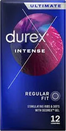 Durex Intense Ribbed & Dotted - 12 Condoms