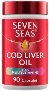 Seven Seas Cod Liver Oil Omega-3 Fish Oil Plus Multivitamins - 90 Capsules