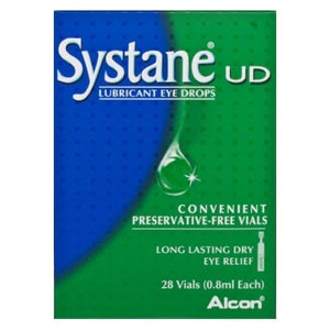 Systane UD Lubricant Eye Drops 28 Individual Vials (0.8ml Each)
