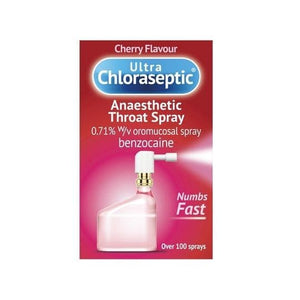 Ultra Chloraseptic Cherry Flavour Anaesthetic Throat Spray 15ml.