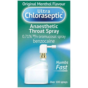 Ultra Chloraseptic Original Menthol Flavour Anaesthetic Throat Spray 15ml.