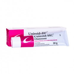 Uniroid HC ointment for itching






