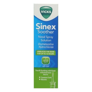Vicks Sinex Soother Nasal Spray Solution.