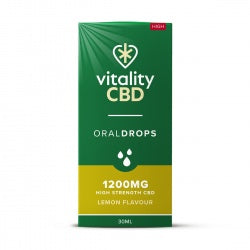 Vitality CBD Oral Drops 1200mg (Hemp Oil).