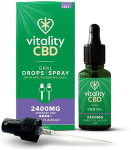 Vitality CBD Oral Drops I Spray - Dual Applicator.